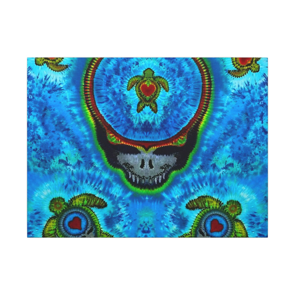 Peace Sign Fire Tie-Dye Canvas Print | JamminOn
