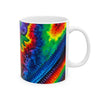 Purple Bear Chevron Tie-Dye Ceramic Mug | JamminOn