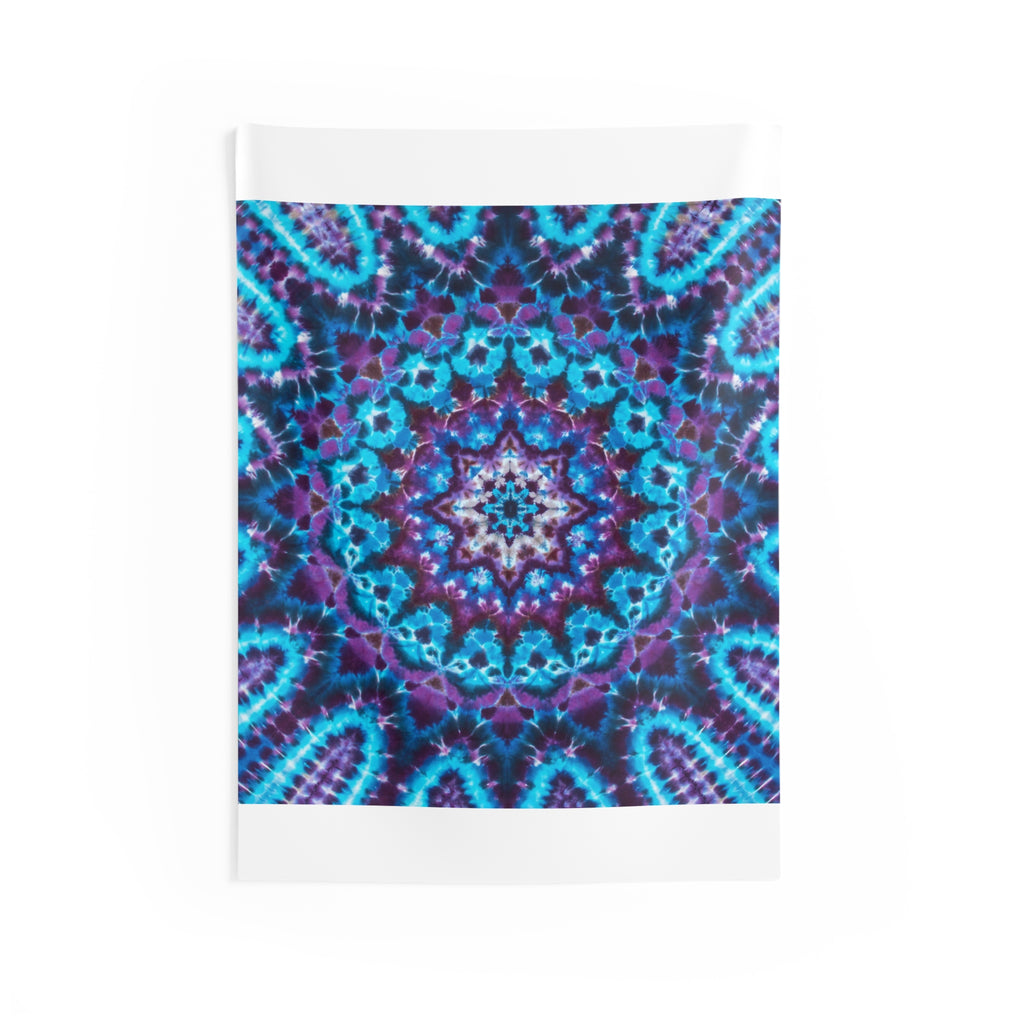 Azure Tie-Dye Psychedelic Wall Tapestry | JamminOn