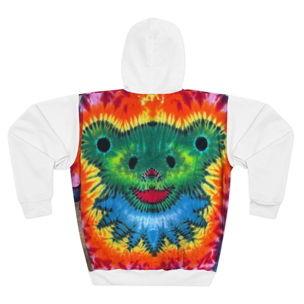 Rainbow Bear Full Spectrum Tie-Dye AOP Hoodie | JamminOn