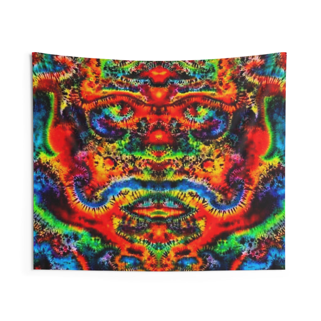Abstract Mirror Mandala Tie-Dye Wall Tapestry | JamminOn