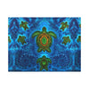 Sea Turtle Family Tie-Dye Canvas Print | JamminOn