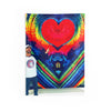 Rainbow Heart Original Tie-Dye Wall Tapestry | JamminOn