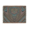 Psychedelic Tie-Dye Woven Blanket | JamminOn Festival Art