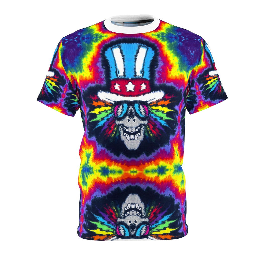 Electric Uncle Sam Psychedelic AOP Tie-Dye Shirt | JamminOn