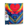 Rainbow Heart Original Tie-Dye Wall Tapestry | JamminOn