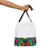 Purple Dancing Bear Hearts Tie-Dye Tote Bag | JamminOn