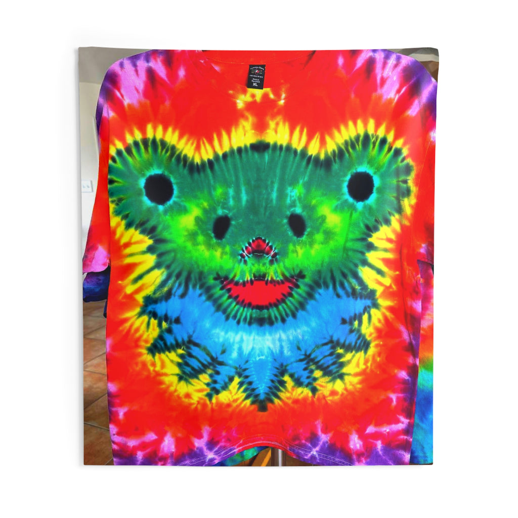 Rainbow Bear Full Spectrum Tie-Dye Wall Tapestry | JamminOn