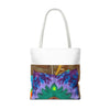 Orange Bear Radial Psychedelic Tie-Dye Tote Bag | JamminOn