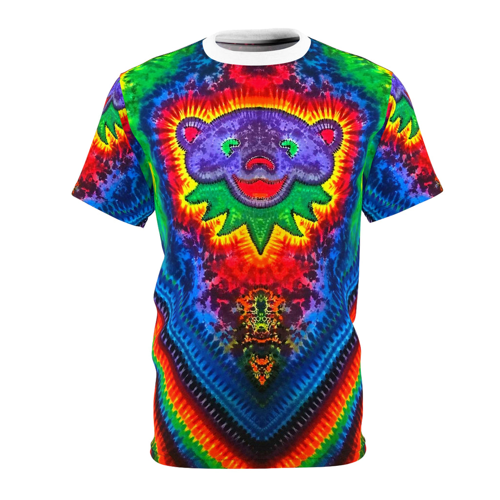 Purple Bear Chevron Tie-Dye AOP Shirt | JamminOn