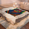 Psychedelic Tie-Dye Velveteen Plush Blanket | JamminOn