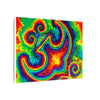 Om Symbol Rainbow Tie-Dye Canvas Print | JamminOn
