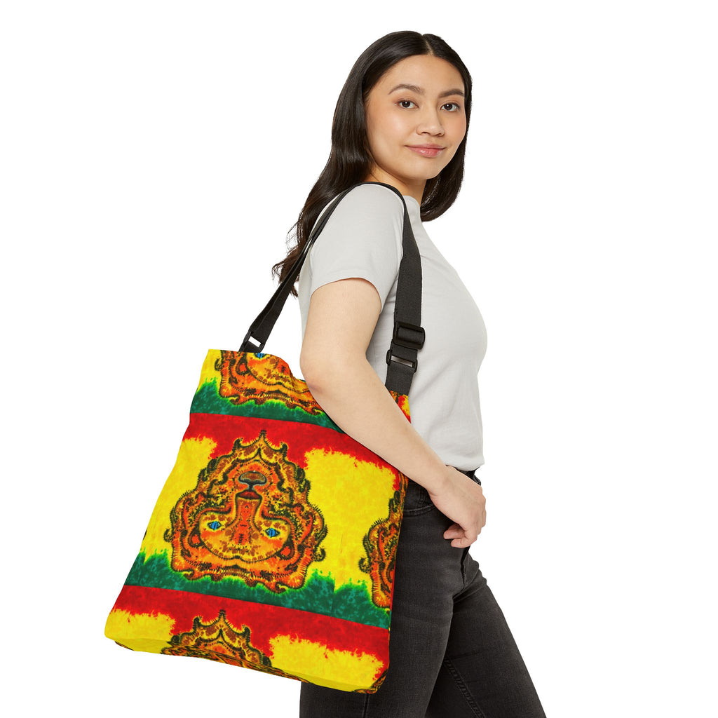 Rasta Lion Tie-Dye Tote Bag | JamminOn