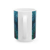Cosmic Bear Hearts Psychedelic Tie-Dye Coffee Mug | JamminOn