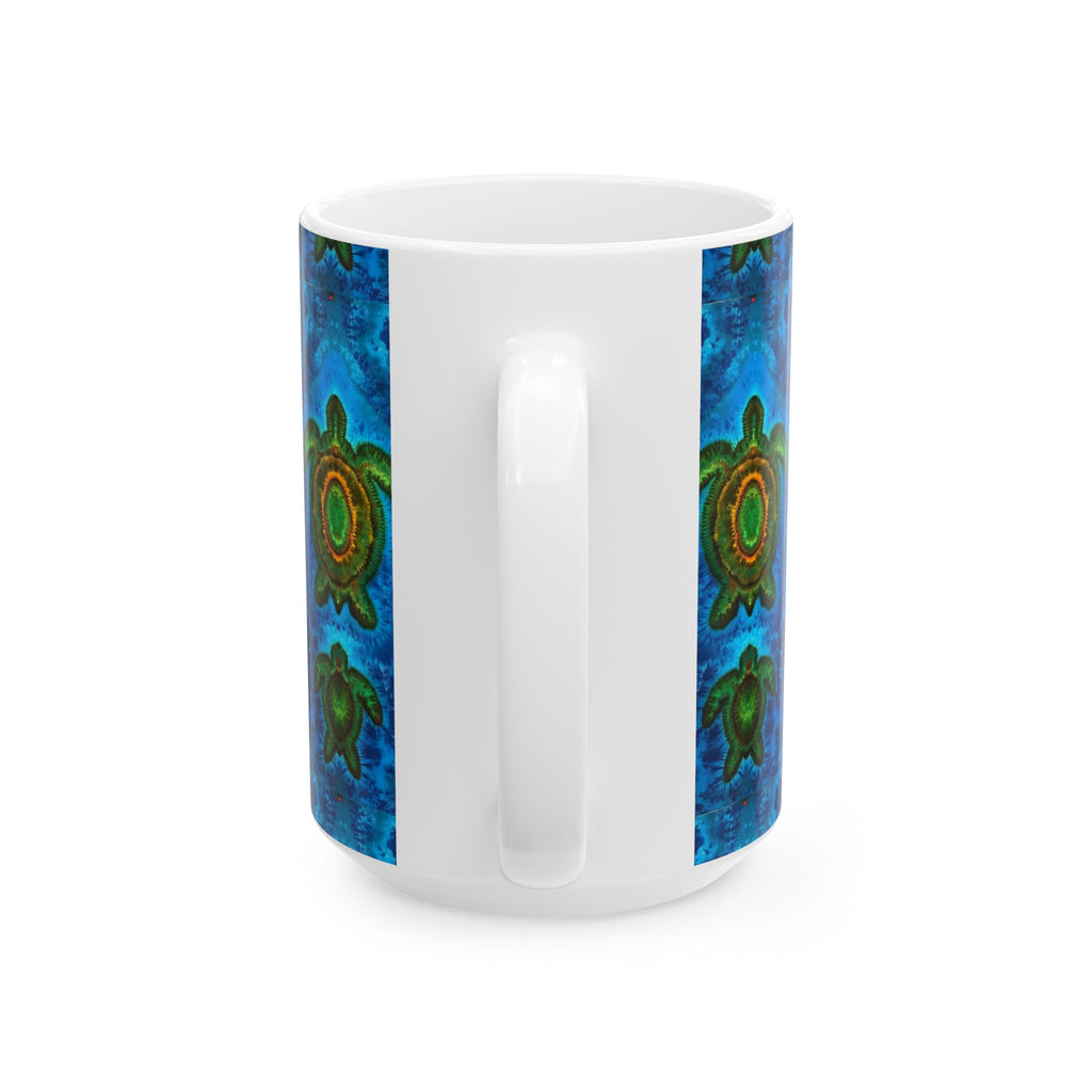 Sea Turtle Family Tie-Dye Ceramic Mug | JamminOn