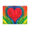 Rainbow Heart of  LOVE Tie-Dye Canvas Print | JamminOn