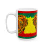 Rasta Lion Tie-Dye Ceramic Mug | JamminOn