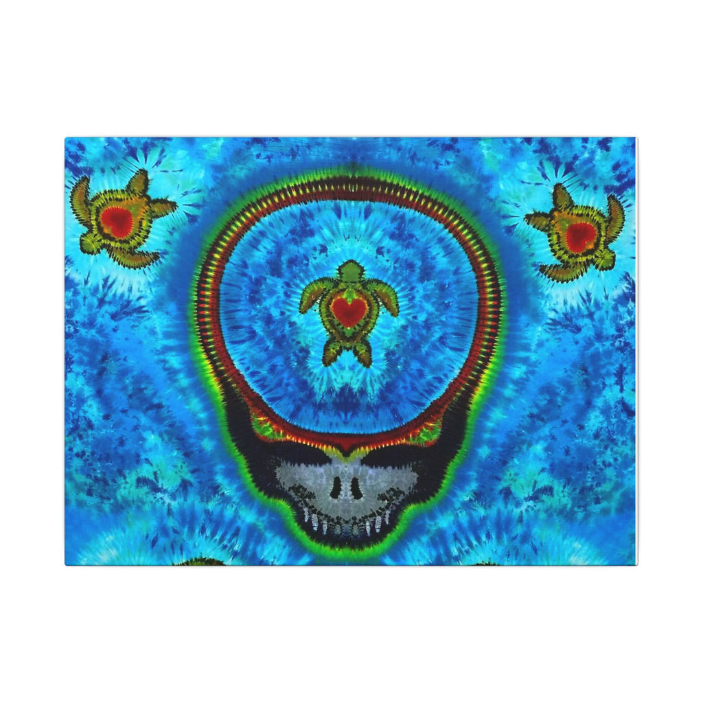 Stealie Turtle Mandala Tie-Dye Canvas Print | JamminOn
