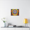 Stealie Skull Bear Heart Tie-Dye Canvas Print | JamminOn