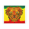 Rasta Lion Tie-Dye Canvas Print | JamminOn