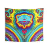 Dancing Bear Heart Burst Tie-Dye Tapestry | JamminOn