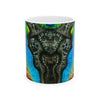Buffalo Skull Tie-Dye Ceramic Mug | JamminOn