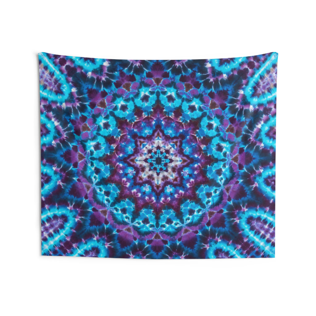 Azure Tie-Dye Psychedelic Wall Tapestry | JamminOn