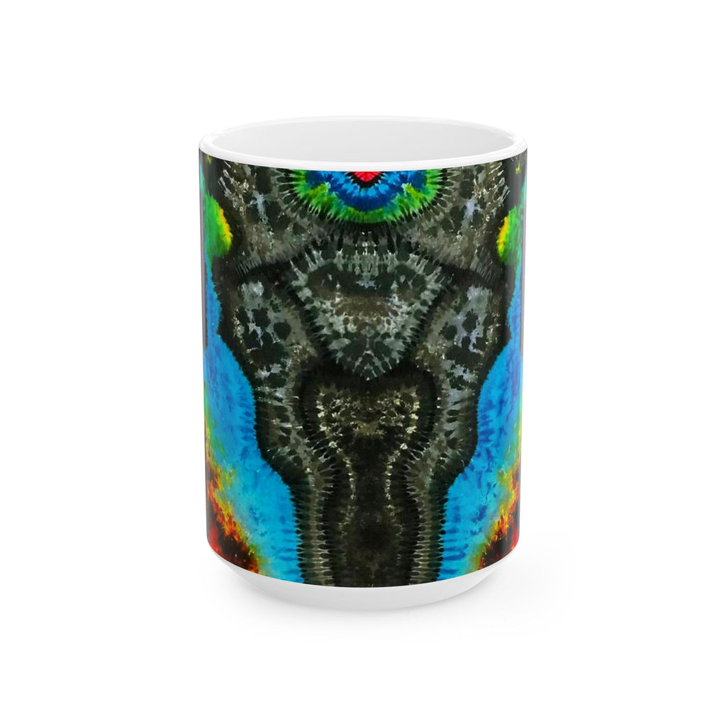 Buffalo Skull Tie-Dye Ceramic Mug | JamminOn