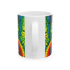 Purple Dancing Bear Hearts Tie-Dye Ceramic Mug | JamminOn