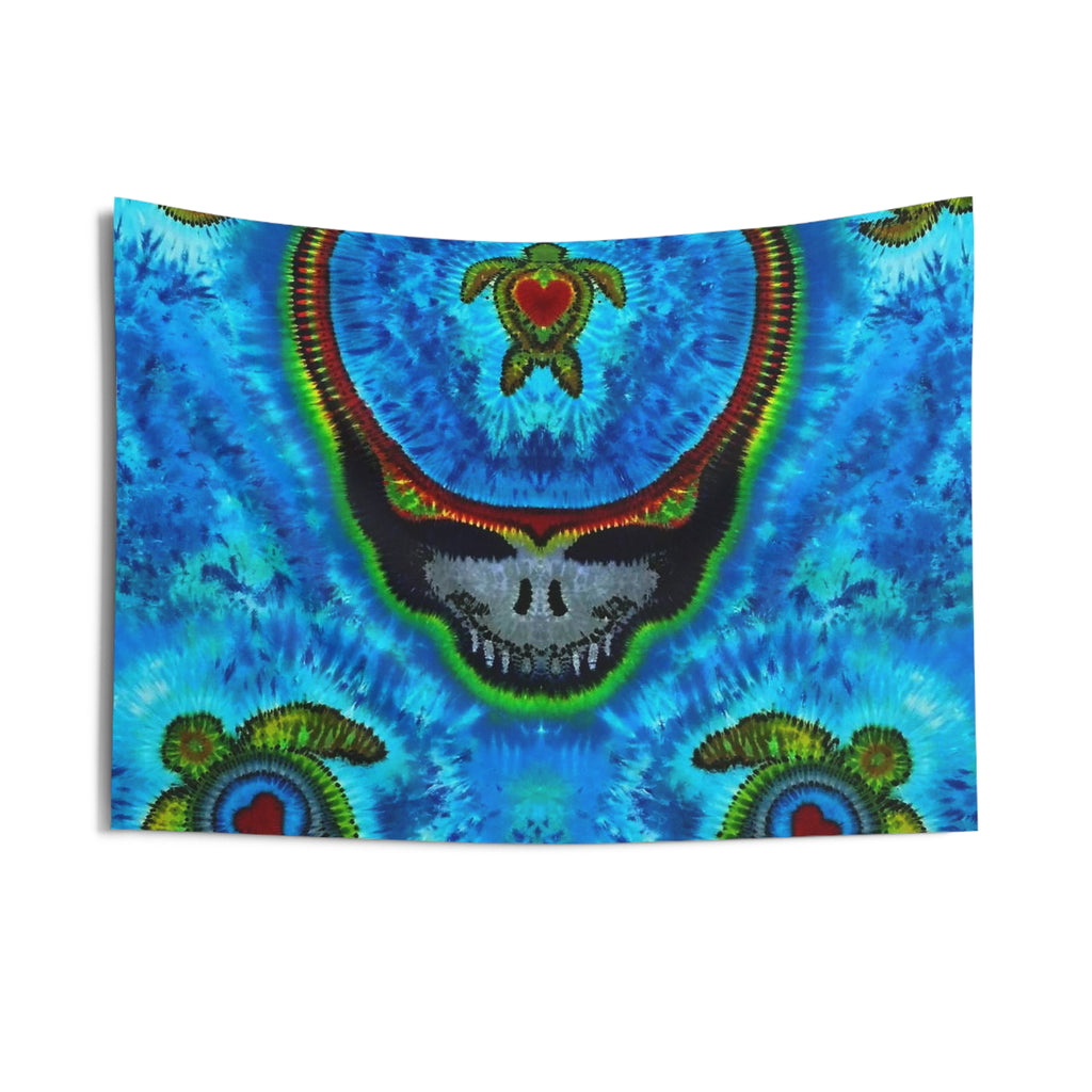 Peace Sign Fire Tie-Dye Wall Tapestry | JamminOn