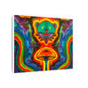 Bear and Mushroom Tie-Dye Canvas Print | JamminOn