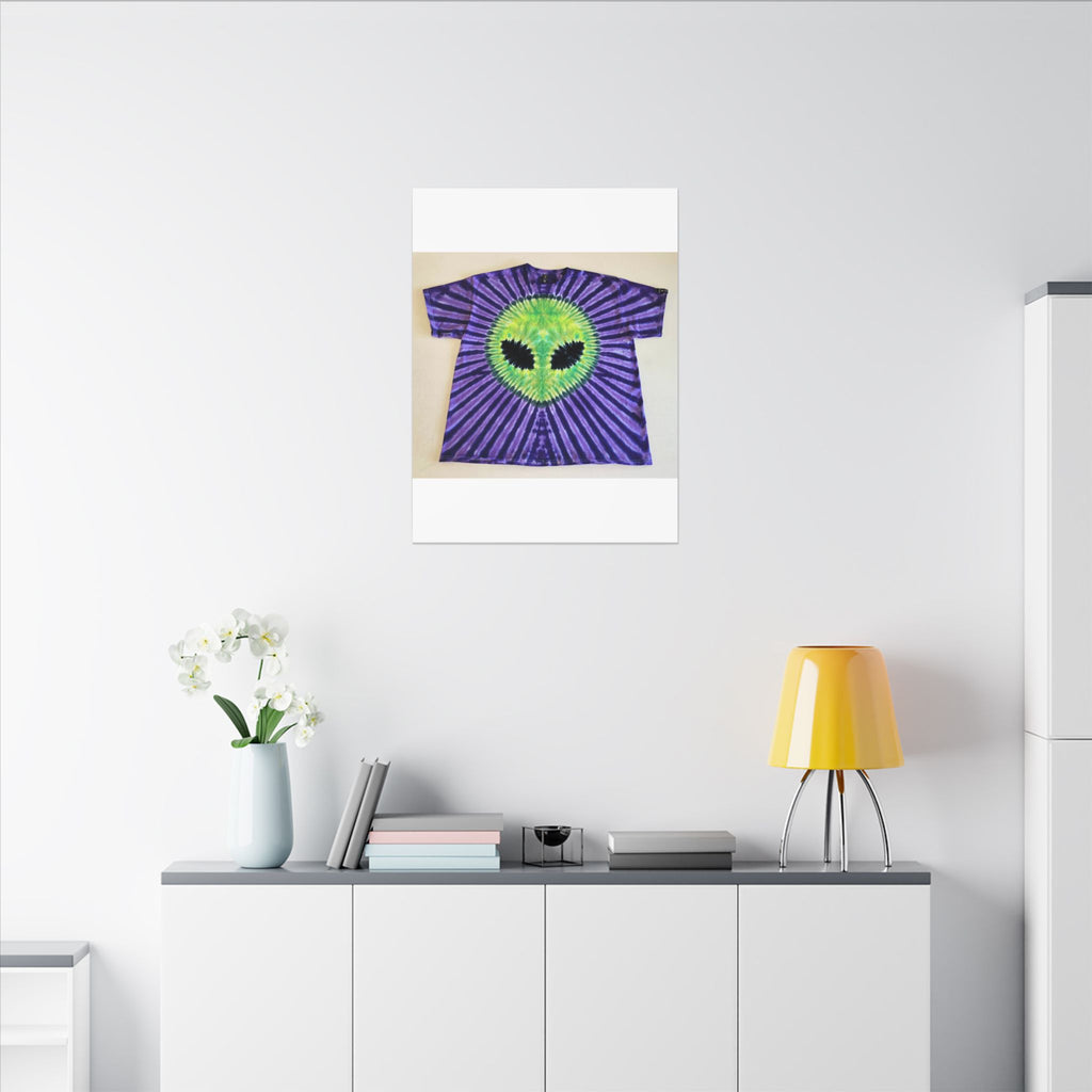 Alien Starburst Tie-Dye Wall Art Canvas Print | JamminOn
