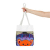 Orange Bear Radial Psychedelic Tie-Dye Tote Bag | JamminOn