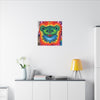 Rainbow Bear Full Spectrum Tie-Dye Wall Art Canvas Print | JamminOn
