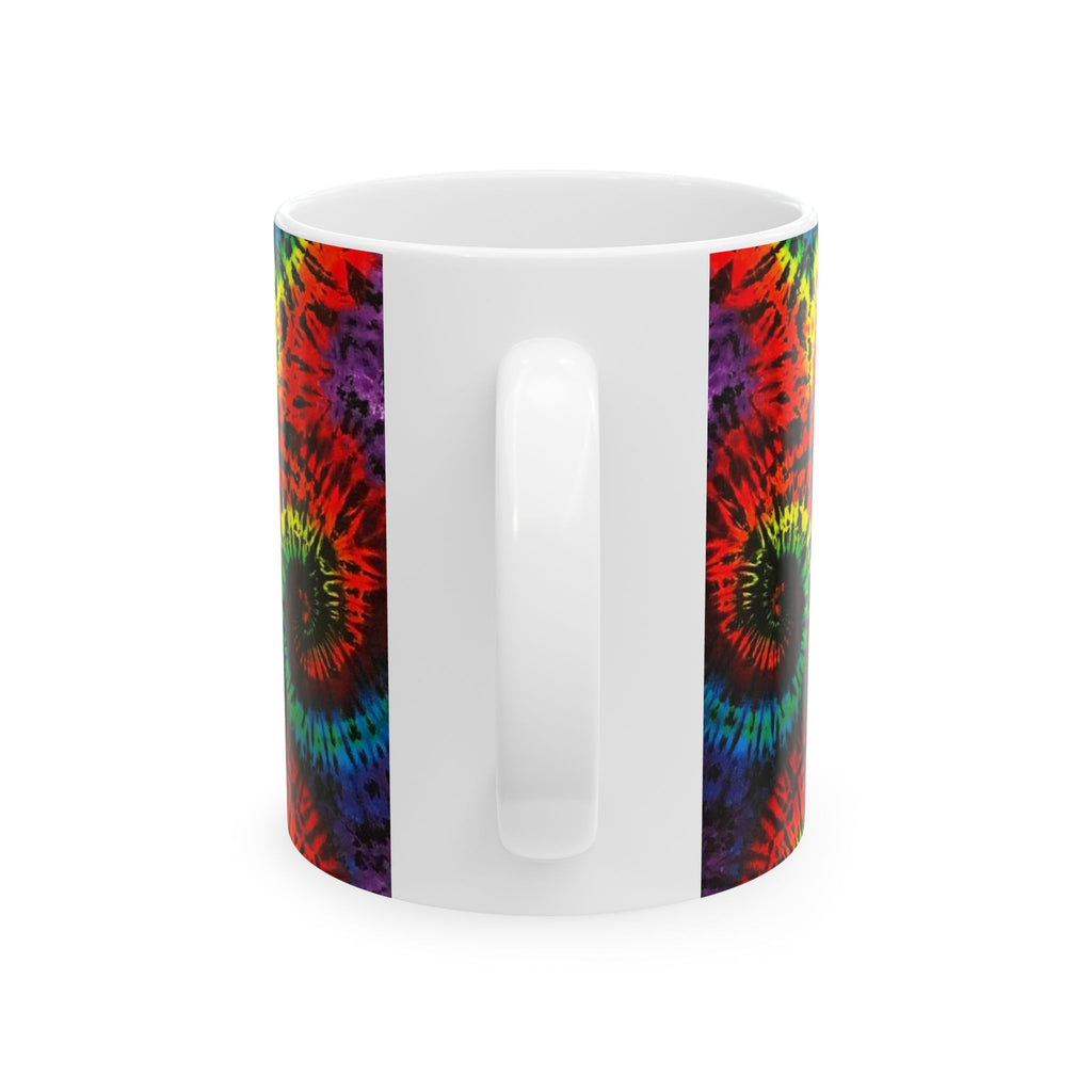 Stealie Skull Bear Heart Tie-Dye Ceramic Mug | JamminOn