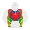 Rainbow Heart Tie-Dye AOP Hoodie | JamminOn