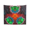 Triple Bear Glow Tie-Dye Wall Tapestry | JamminOn