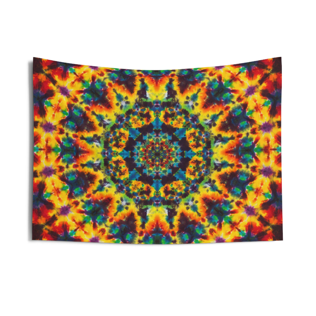 Lions Mane Fire Mandala Tie-Dye Tapestry | JamminOn
