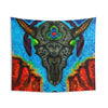 Buffalo Skull Tie-Dye Wall Tapestry | JamminOn