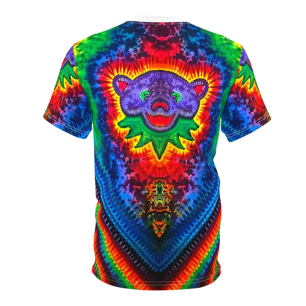 Purple Bear Chevron Tie-Dye AOP Shirt | JamminOn