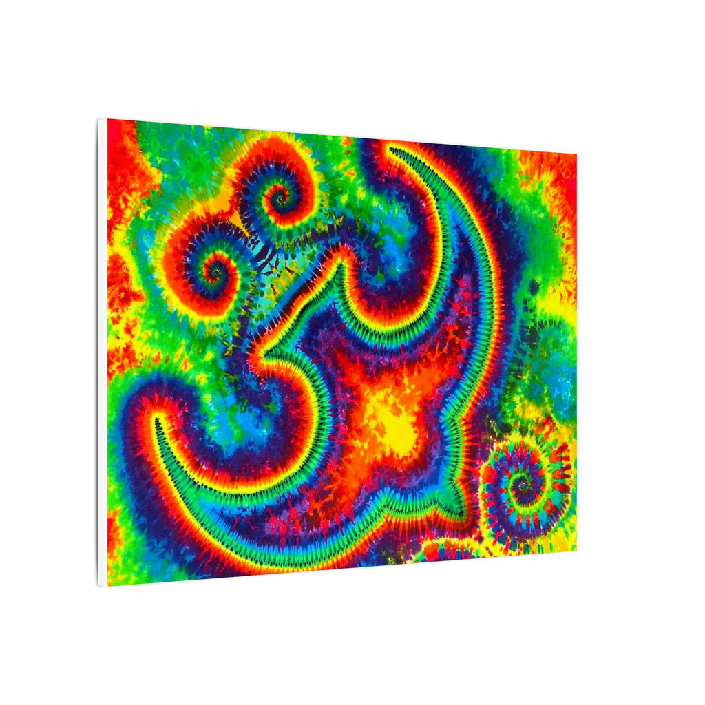 Om Symbol Rainbow Tie-Dye Canvas Print | JamminOn