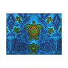 Sea Turtle Family Tie-Dye Canvas Print | JamminOn