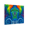 Rainbow Arch Sea Turtle Tie-Dye Canvas Print | JamminOn