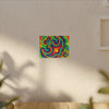 Om Symbol Rainbow Tie-Dye Canvas Print | JamminOn