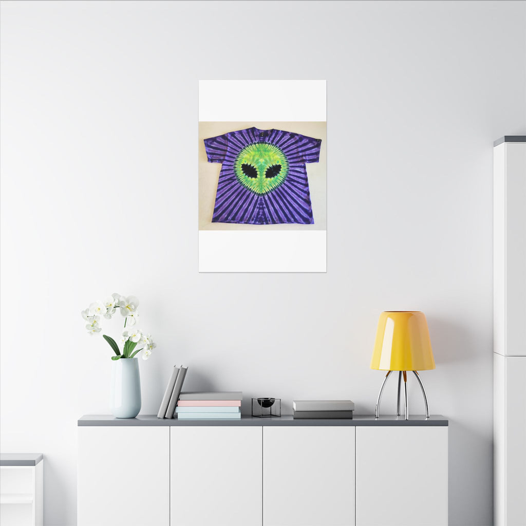 Alien Starburst Tie-Dye Wall Art Canvas Print | JamminOn