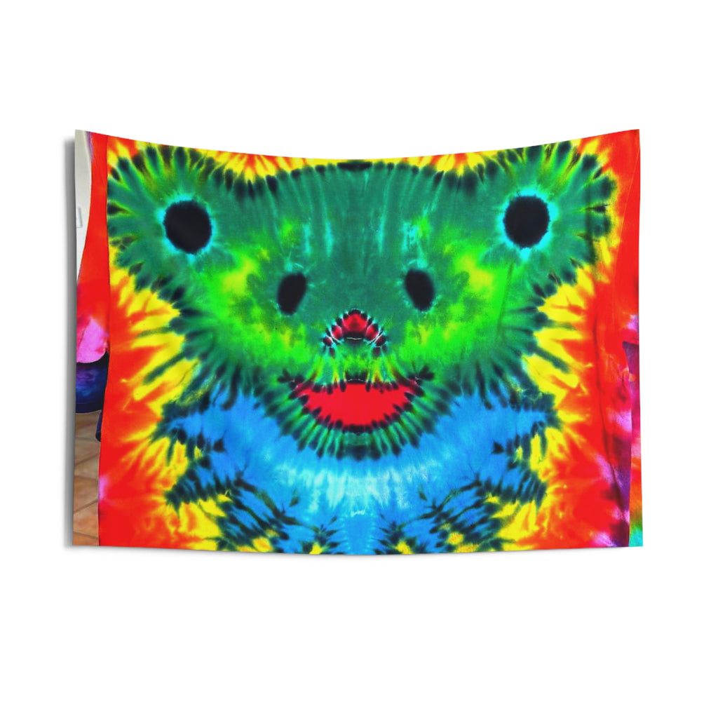 Rainbow Bear Full Spectrum Tie-Dye Wall Tapestry | JamminOn