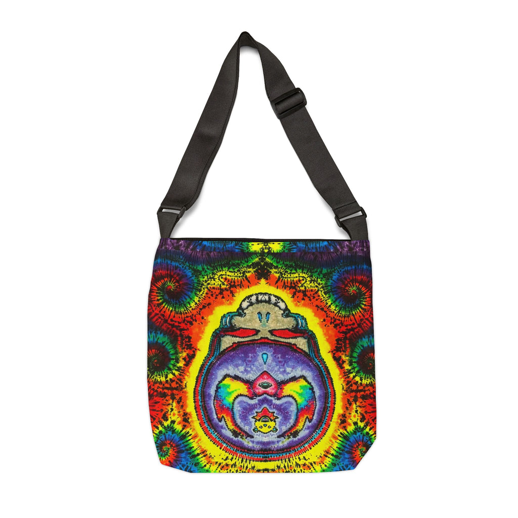 Stealie Skull Bear Heart Tie-Dye Tote Bag | JamminOn