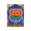 Orange Bear Radial Tie-Dye Wall Art Canvas Print | JamminOn