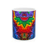 Purple Bear Chevron Tie-Dye Ceramic Mug | JamminOn