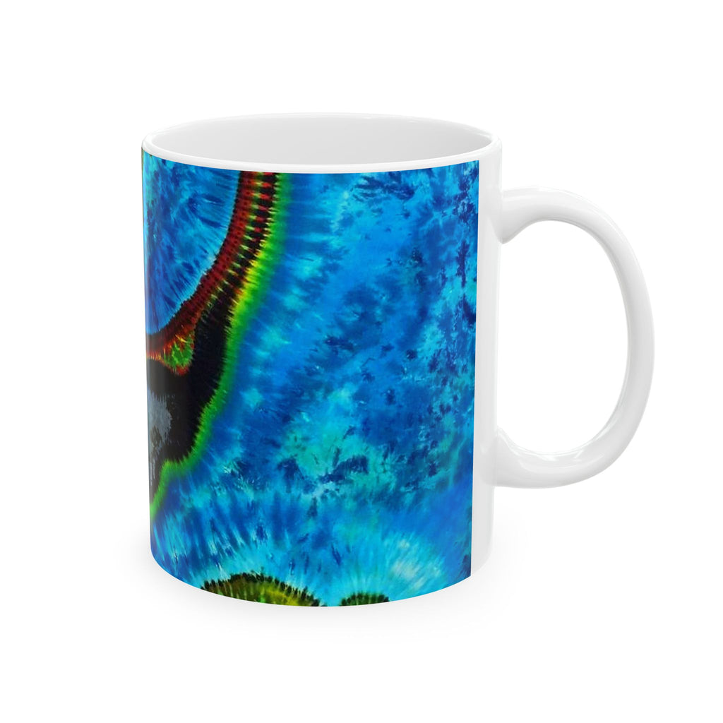 Stealie Turtle Mandala Tie-Dye Ceramic Mug | JamminOn